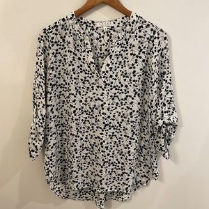 Chaus NY Chiffon 3/4 sleeve Blouse